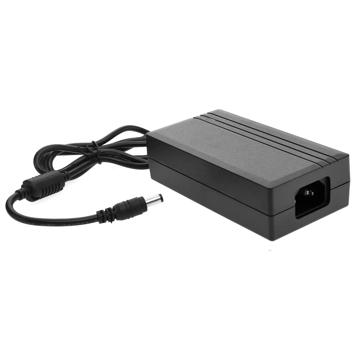 

12V 5A Power Supply LED Strip Light CCTV Camera Splitter Cable DC Adapter 60W Black Plastic RGB Monochromatic Power Converter