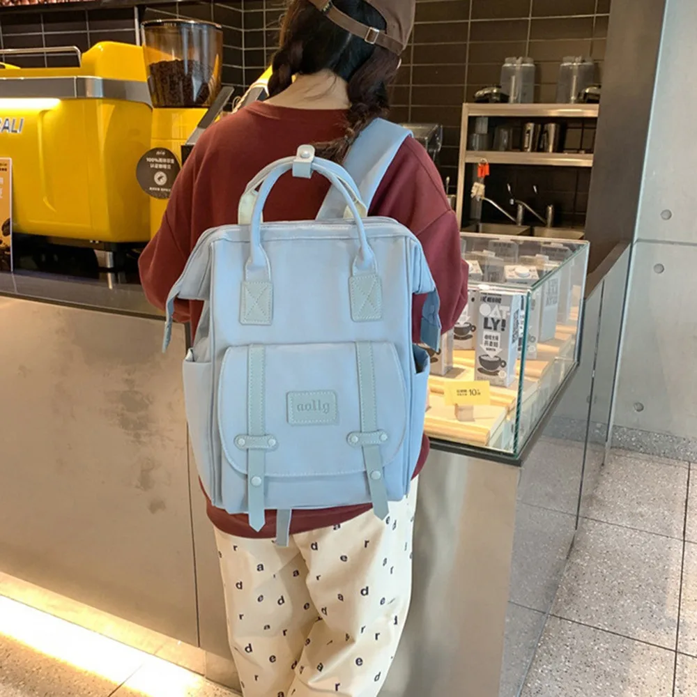 

Cute Nylon Mommy Backpack Anti Splash Water Large Capacity Baby Diaper Bag Portable Multifunctional Mommy Shoulder Bag Mother