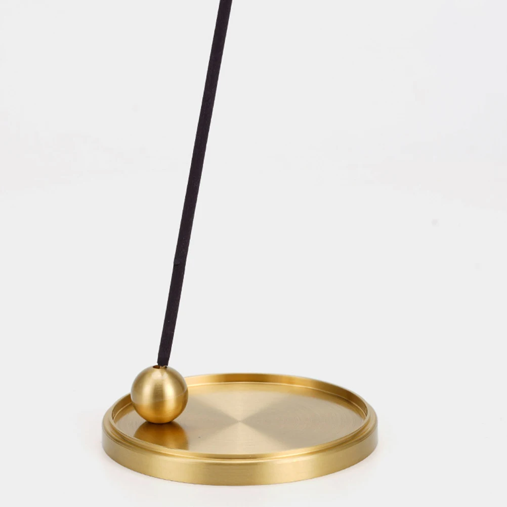 

Brass Incense Stick Holder Set 7 5cm Retro Ornaments Burner Tray for Home Desktop Accessories Unique Censer HOLDER