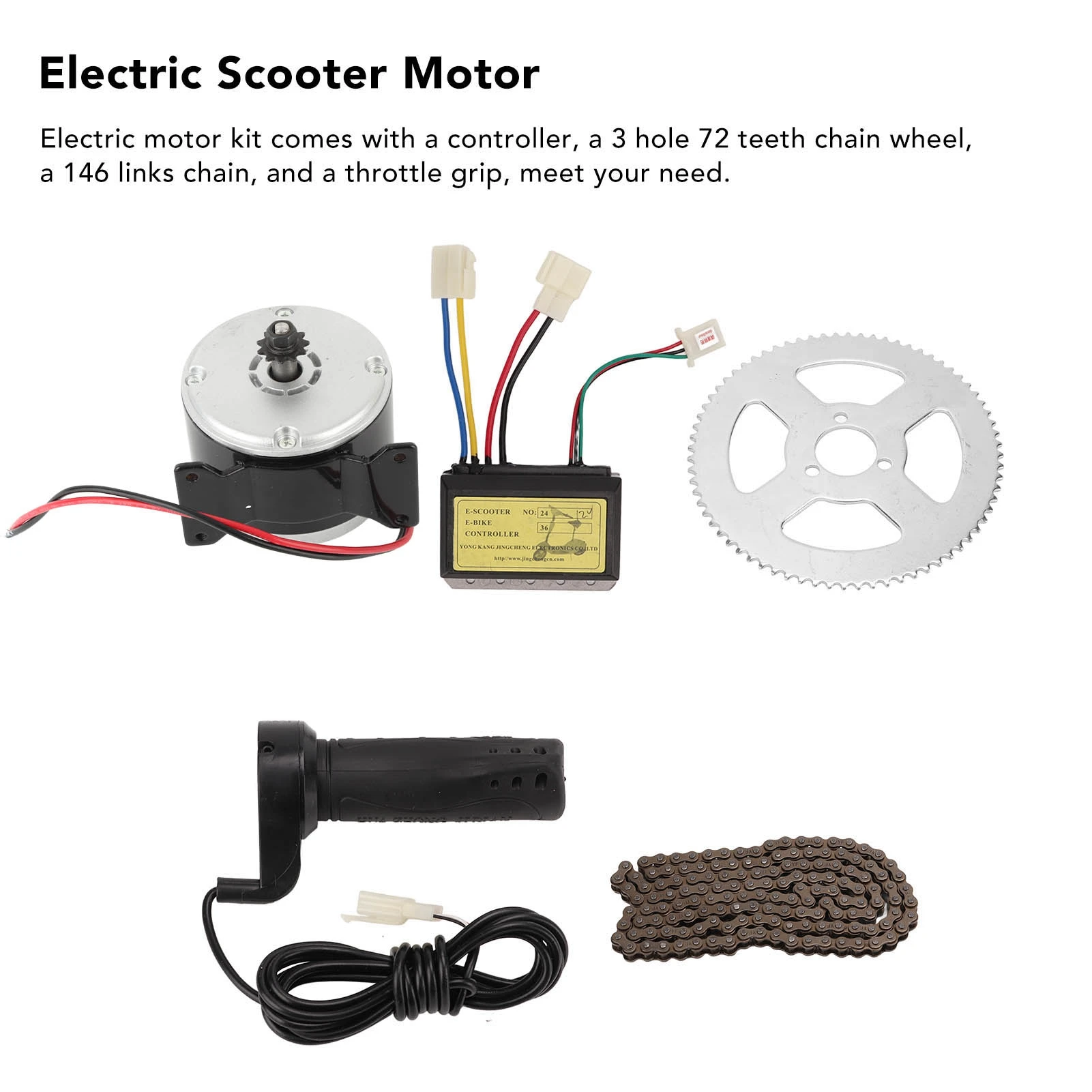 

12 В 250 Вт комплект электрического велосипедного двигателя 2750 об/мин высокоскоростной электрический мотор-редуктор с контроллером для мотоцикла