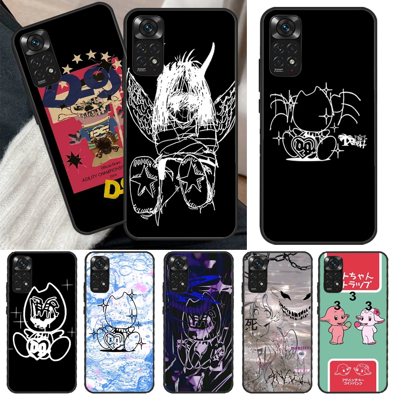 Drain Gang Case For Xiaomi Redmi Note 10 8 9 11 Pro 8T 9S 10S 11S Redmi 10C 9C 9A 9T K50 K40 Gaming