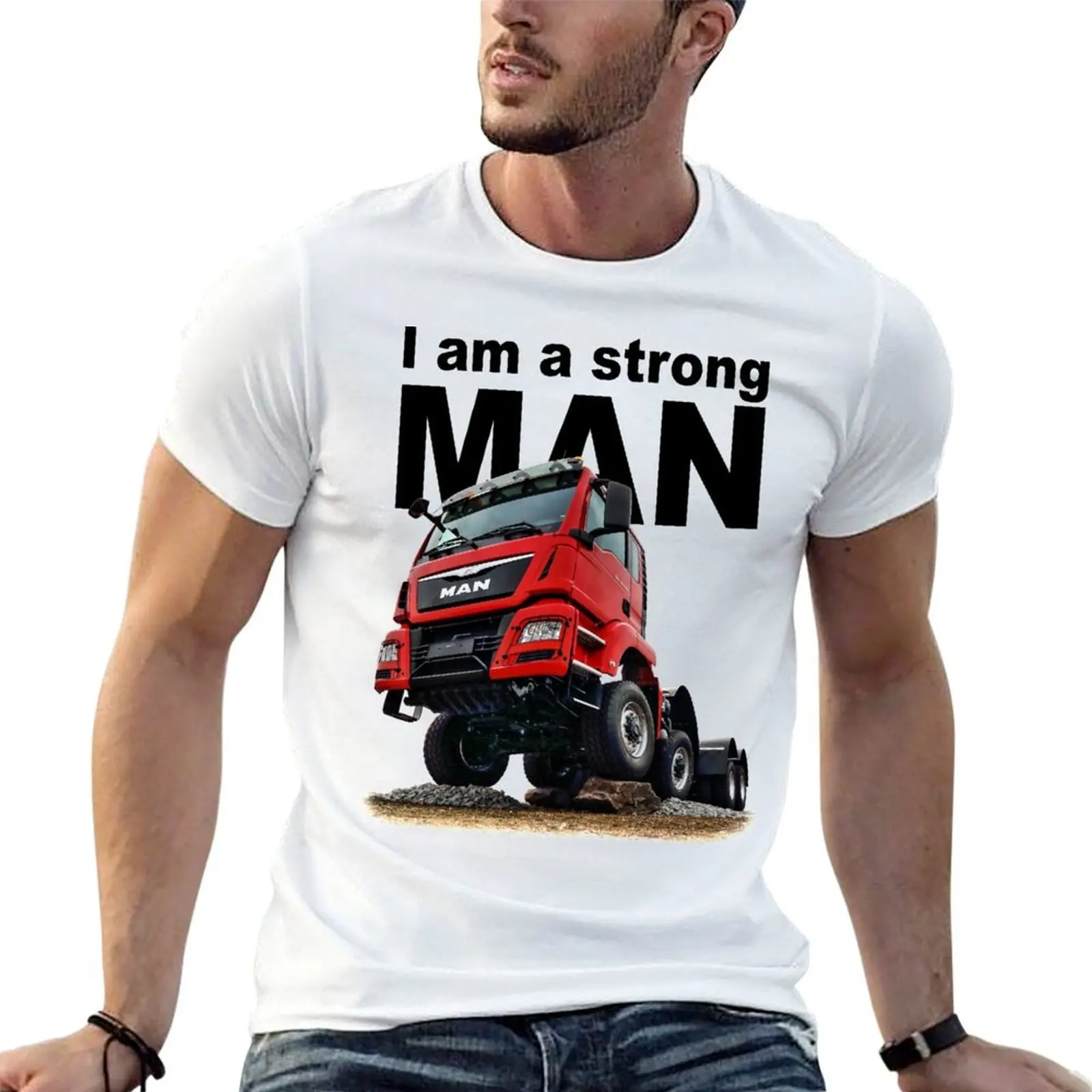 Strong MAN TGS 41.480 8x8 Black - Trucknology Days T-Shirt t shirt man cotton T-Shirt