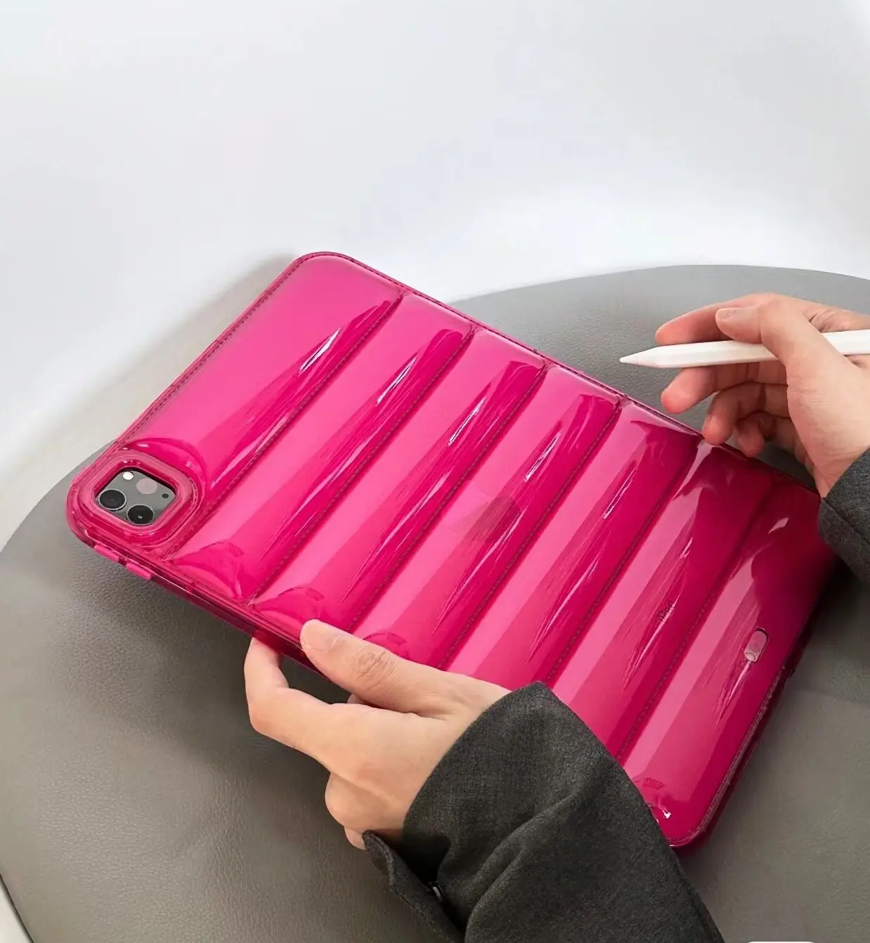 For ipad Pro 11 12 9 Case The Down Jacket Transparent Clear Cover for iPad Air 5 4 Pad Mini 6 2 3 4 5 10 10.5 9.7 12’9 10.9
