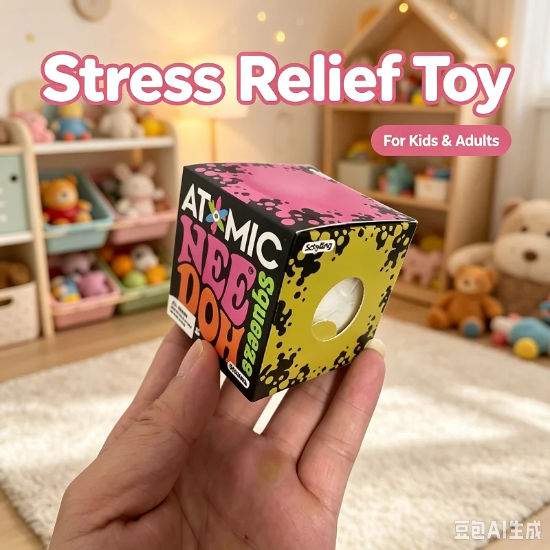 NeeDoh Snowball Stress Relief Toy - Fun Crunchy Stress Reliever for All Ages - Unique Gift Idea for Fun And Relaxation