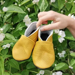 Braunes Leder Baby weiche Sohle Baby Jungen Schuhe Mokassins Babyschuhe braun Unisex Neugeborene Booties Geschenk Kleinkind Schuhe