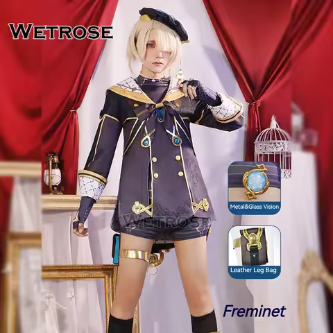 【Wetrose】In Stock Freminet Cosplay Costume Genshin Impact Fremine Фремине Full Set Wig Shoes Halloween
