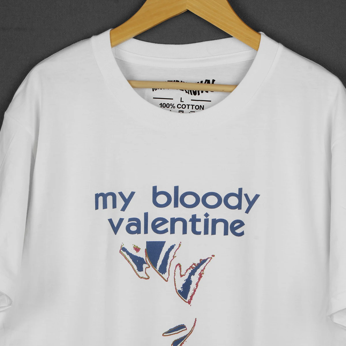 My Bloody Valentine T-Shirt Glider Slowdive Lush Ride Shoegaze Tshirts White Cotton Tee Men's Clothing Short Sleeve Shirt