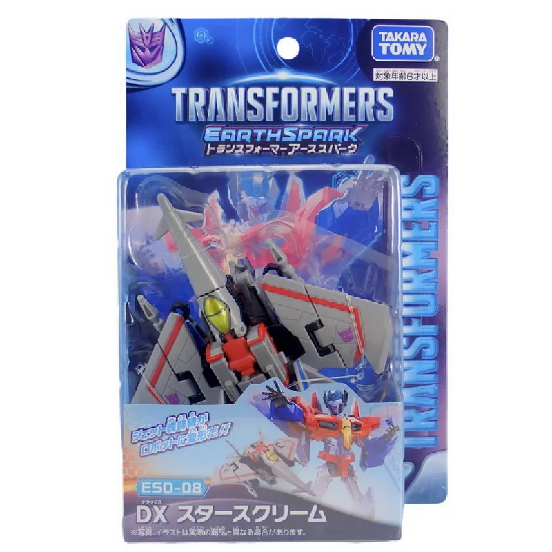 Takara Tomy Transformers Earth Spark Esd-08 Starscream 12Cm Deluxe Class Anime Original Action Figure Model Toy Gift Collection