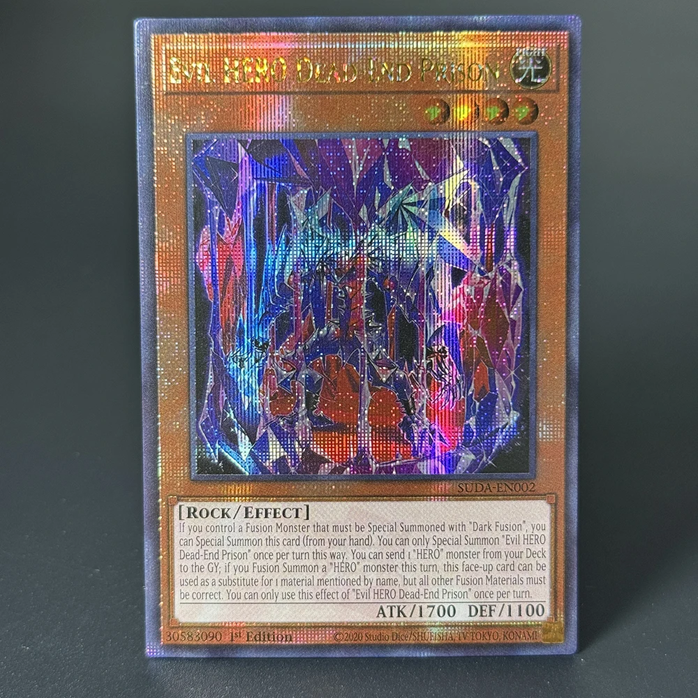 Tarjetas de lámina YuGiOh Century Secret Rare Supreme Darkness-QCScR Paladins of Bonds and Unity Evil HERO Burbuja tóxica SUDA-EN.