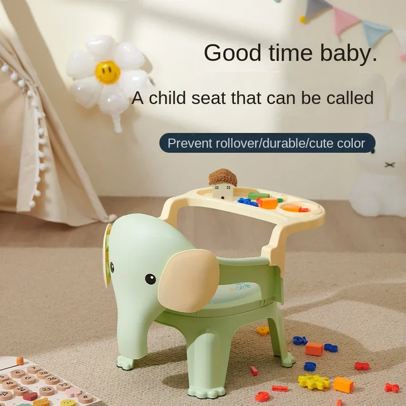 Chaise de salle à manger pour enfants, poignées pour enfants, siège amovible, petite chaise pliante multifonctionnelle pour la maison, banc à dos, table à manger pour bébé