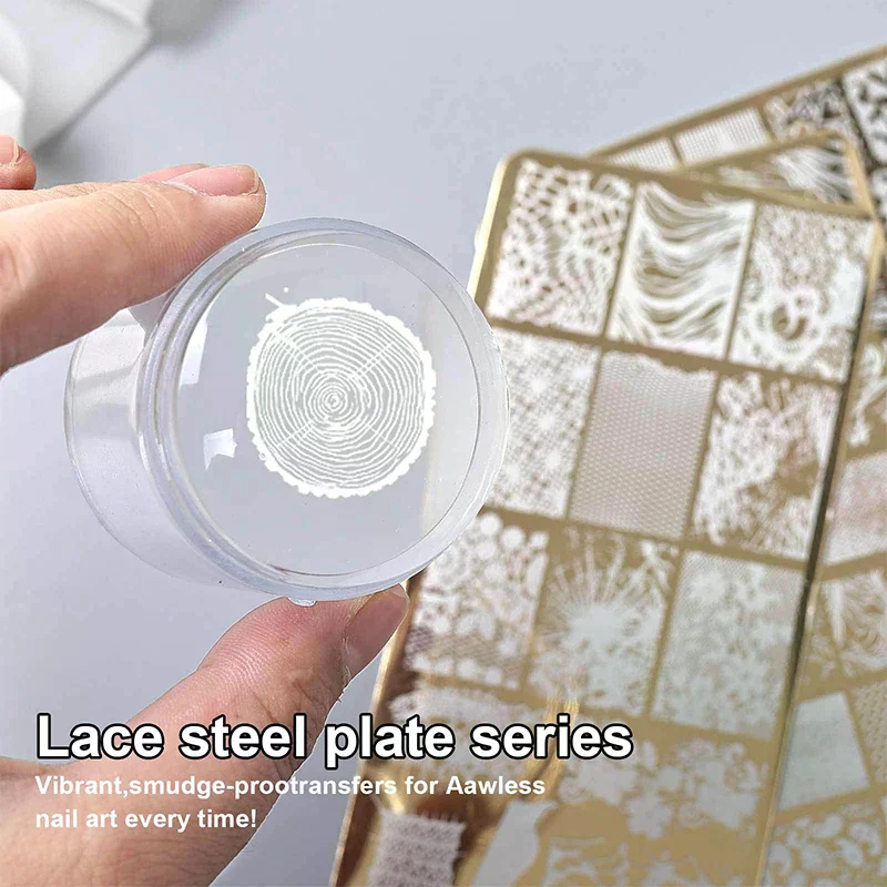 12x6cm Golden Rectangular Nail Stamping Plates Bowknot Butterfly Flower Cat Designs Nail Art Template For DIY Nail Decor Stencil