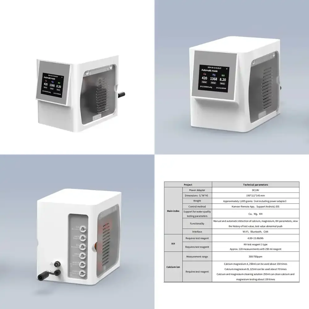 2026 HOT  2026 Multi-parameter Water Quality Testing Pump for Aquarium Tank for Fish Tank Water Tester for pH ORP TDS EC