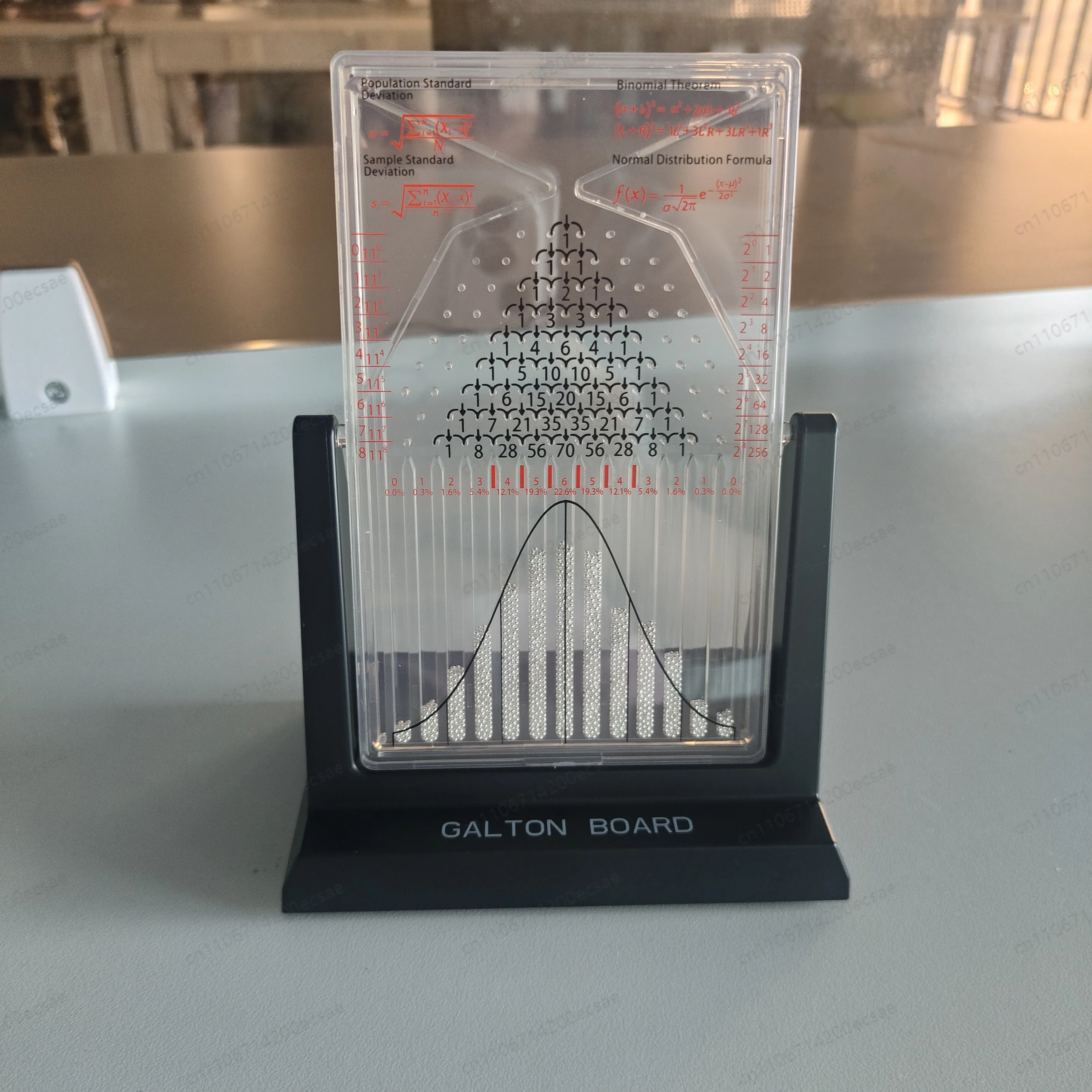 Probability Statistics Teaching Tool, Galton Board Demonstrates Normal Distribution, Math Toy