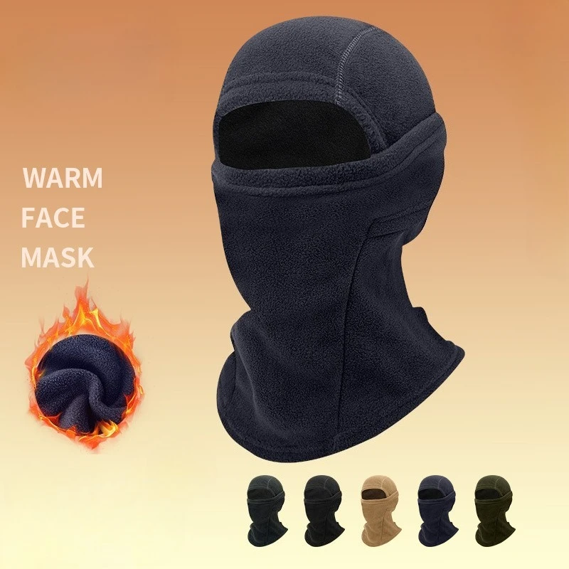 

Men Women Winter Warm Balaclava - Unisex Cold Weather Bike Riding Headgear Fleece Hood & Face Mask for Motorcycle Ski Cycling