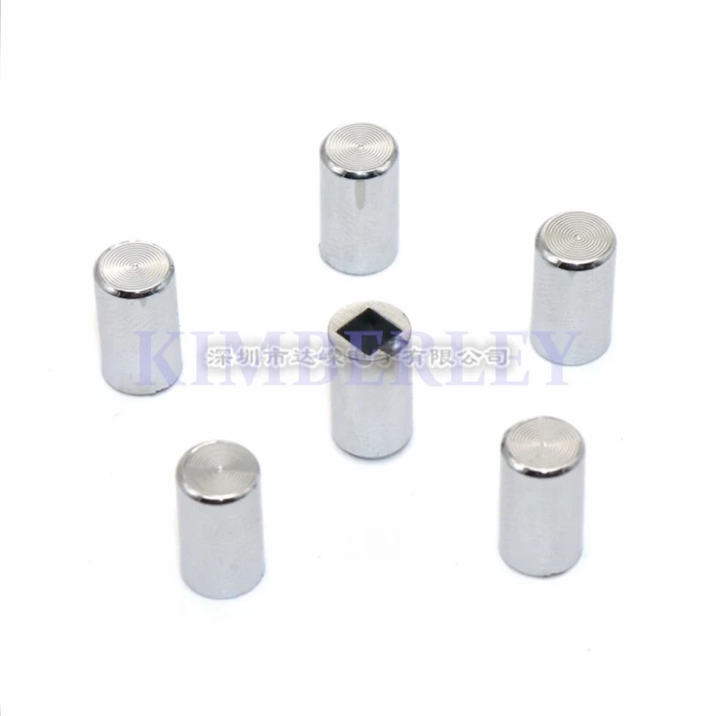 20 Piece 6*10MM Silver Switch Cap Electroplating Key Cap Square Hole 3.2X3.2 Touch The Cap Plastic Electroplating Key