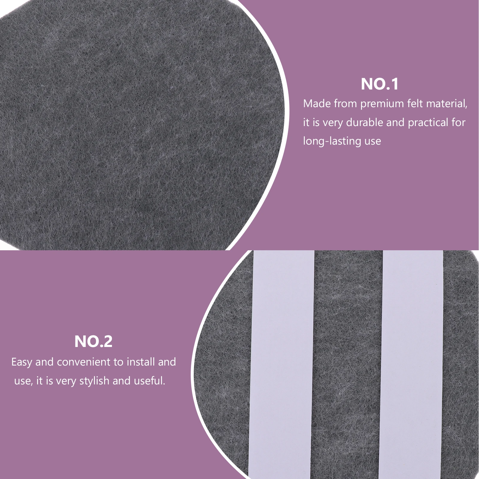 

8 Pcs Hexagon Felt Board Wall Pinboards Adhesive Memo Bulletin Boards for Home Office School Decoration Family Photo Wall