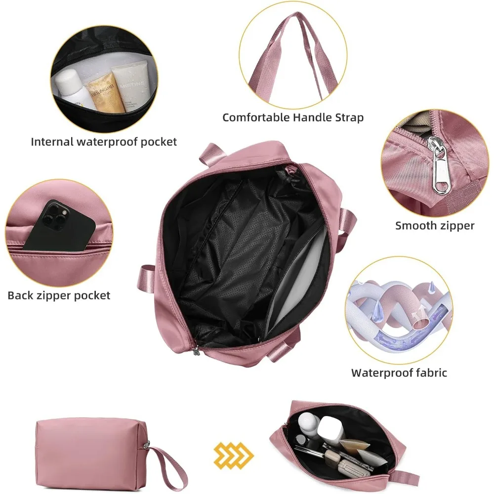 Juego de equipaje rígido Spinner de 3 piezas con cerradura TSA, bolsa de lona y maleta de mano para viaje