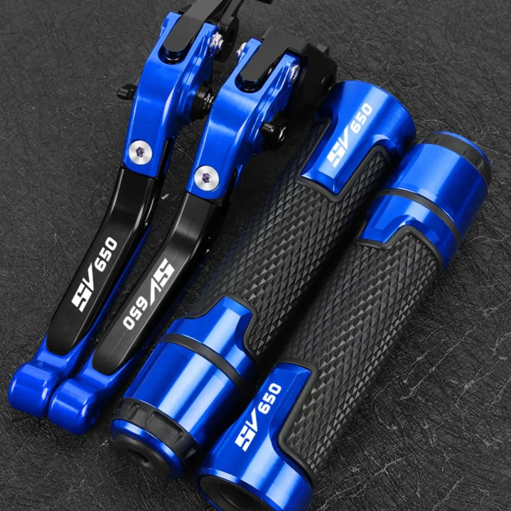 

Motorcycle Accessories FOR SUZUKI SV650 SV 650 1999-2012 Extendable Brake Clutch Levers Handlebar Grip Handles bar Hand Grips