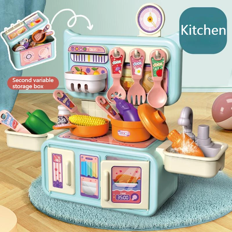 Simulation Kitchen Toys Play House Cooking Set Boys And Girls Baby Cooking Mini Cookware Children\'s Christmas Gifts