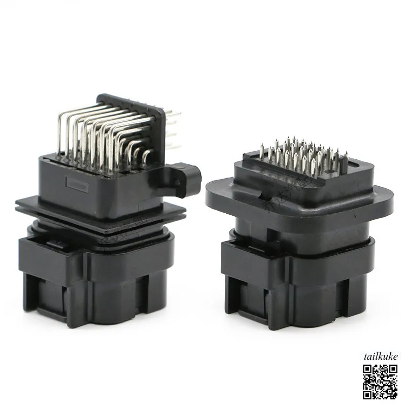 9-6437287-8 Car Connector, 26-core 3-slot, ECU Computer Board Waterproof Modification Plug 3-1437290-7