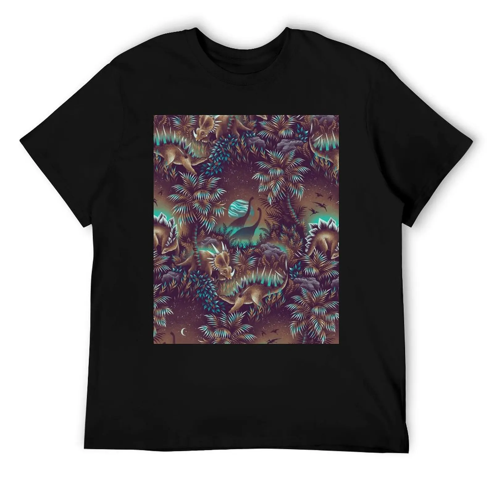 

Dinosaur Lagoon - Mustard / Mint T-Shirt man t shirt designer t shirt man casual T-Shirt