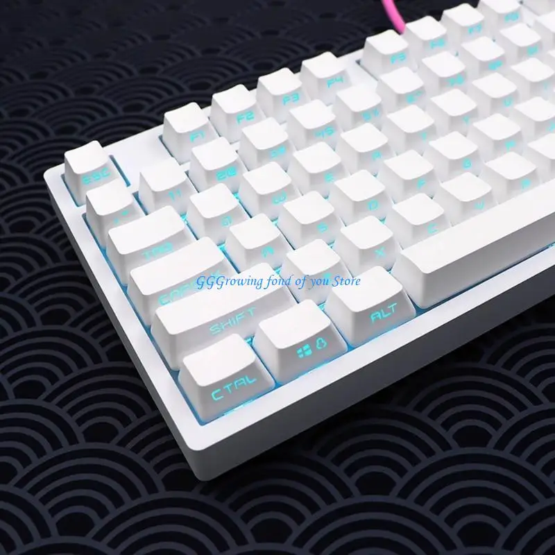 H9EB 133 Teclas RGB Tecla teclado engrasado en forma lado. Conjunto OEM para teclado teclado mecánico