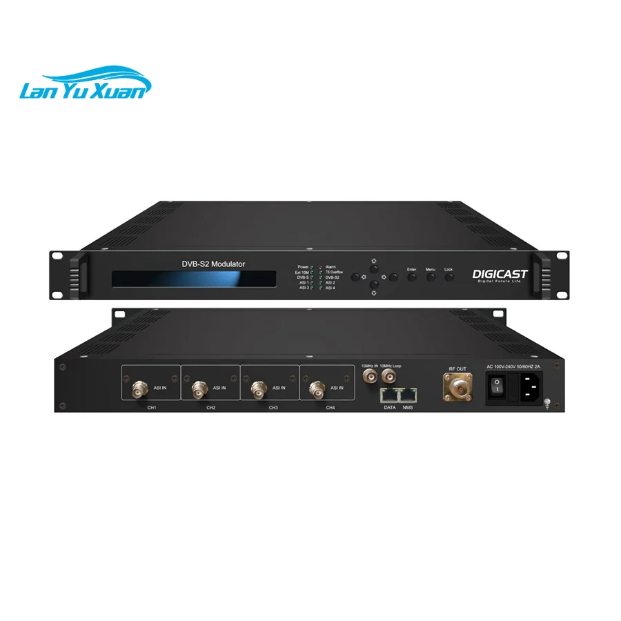 Digital Broadcast System DMB-9550 IP ASI to DVB-S/S2 RF Modulator