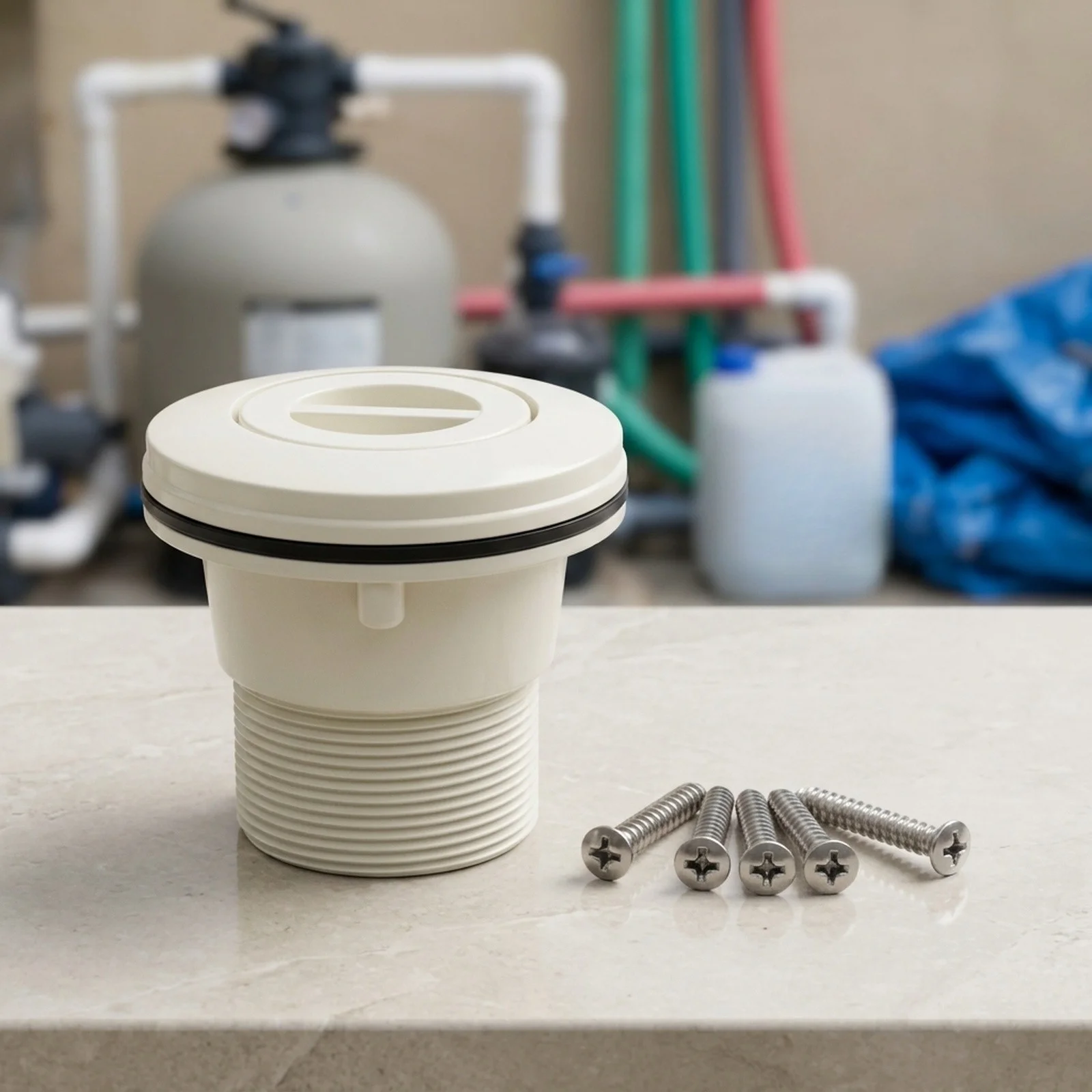 Swimming Pool Suction Cup Outlet Sealing Cap for Vacuum Fitting Replacement in Film Tank Systems and Pool Wall Fittings