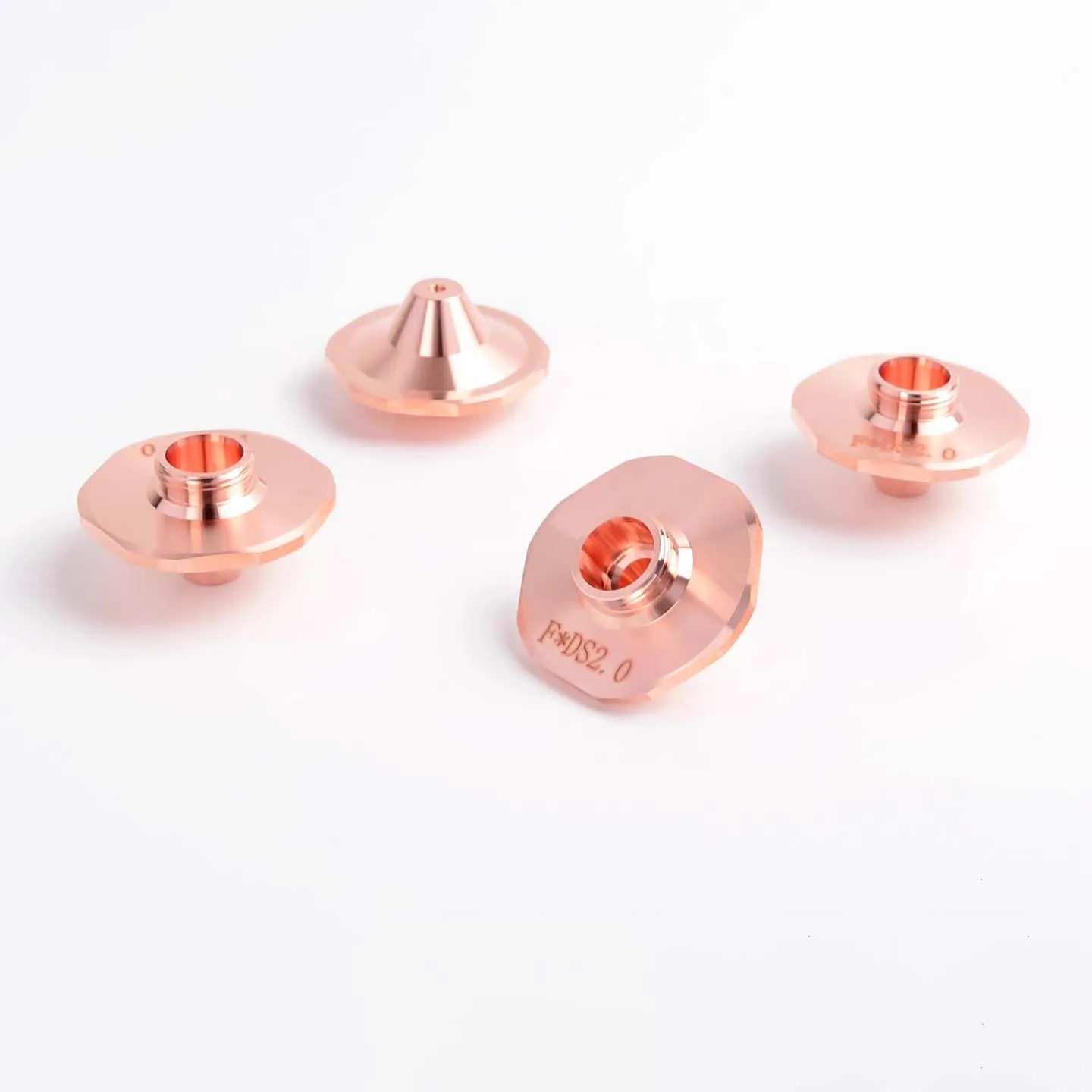 10pcs/Lot F Type Laser Cutting Nozzle D28M11H15 Booster With Step Cutting Consumables Copper Nozzle For Raytools WSX BOCI OSPRI
