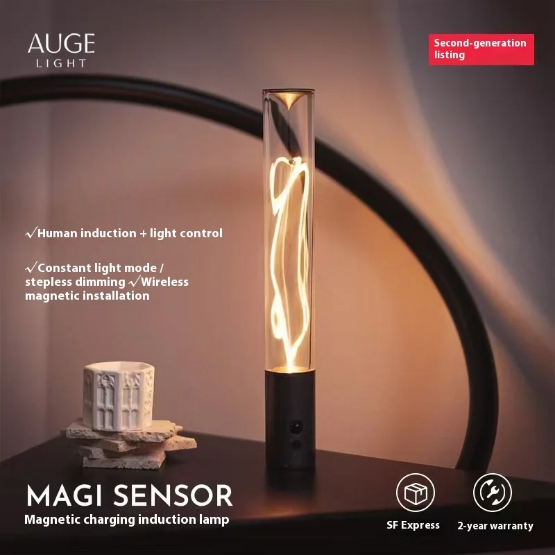 

Magneto touch cordless desk lamp USB rechargeable bedroom bedside table environmental light, suitable for home decoration, gifts