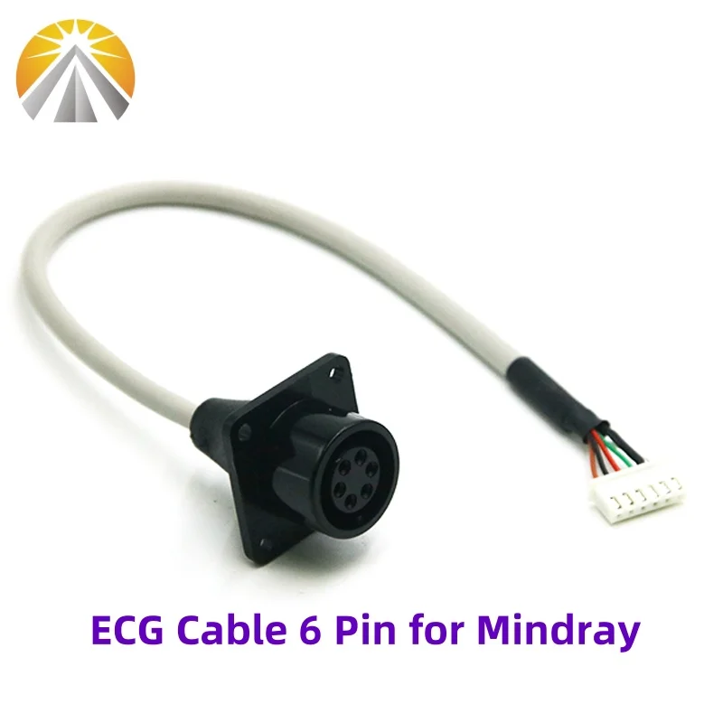 ECG Cable 6 Pin Inner Mounted ECG Patient Wire Inside the ECG Monitor for Mindray PM7000 PM8000 MEC1000 Series