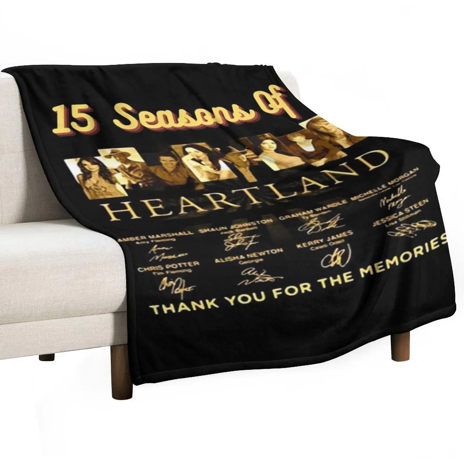 Heartland, Heartland 15 Seasons Throw Blanket Luxury Decoratives Designers Giant Sofa Bed Fashionable Plush Blankets