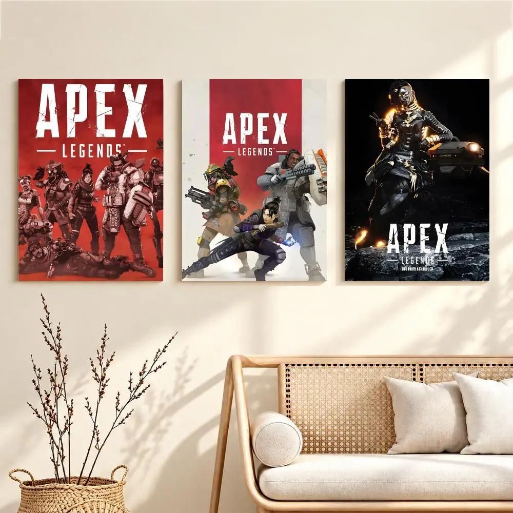 Epic Shooter Game A-Apex Legends Poster Artwork Self Adhesive Indoor Wall Hanging Room Decor Gift