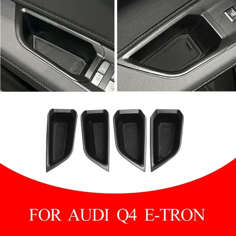 For Audi Q4 E-Tron 2019-2022 Car central console armrest box door storage box internal manager Car accessories