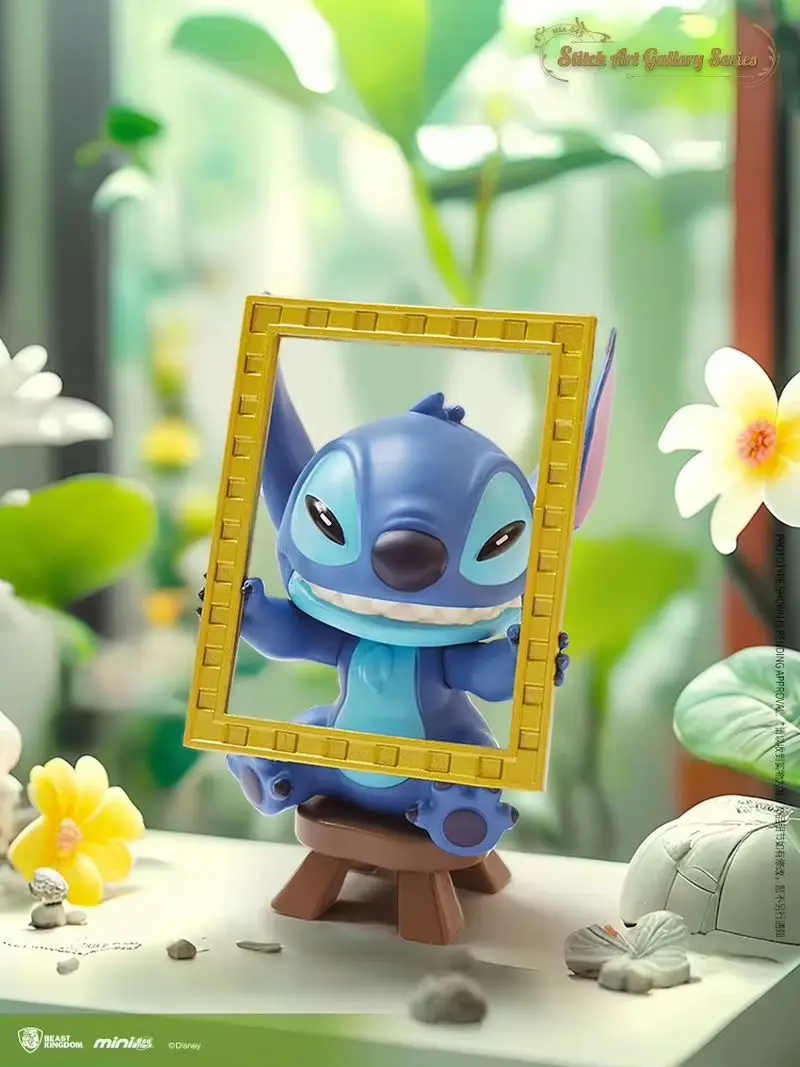 New In Stock Beast Kingdom Disney Interstellar Baby Stitch Art Museum Stitch Blind Box Toy Gift