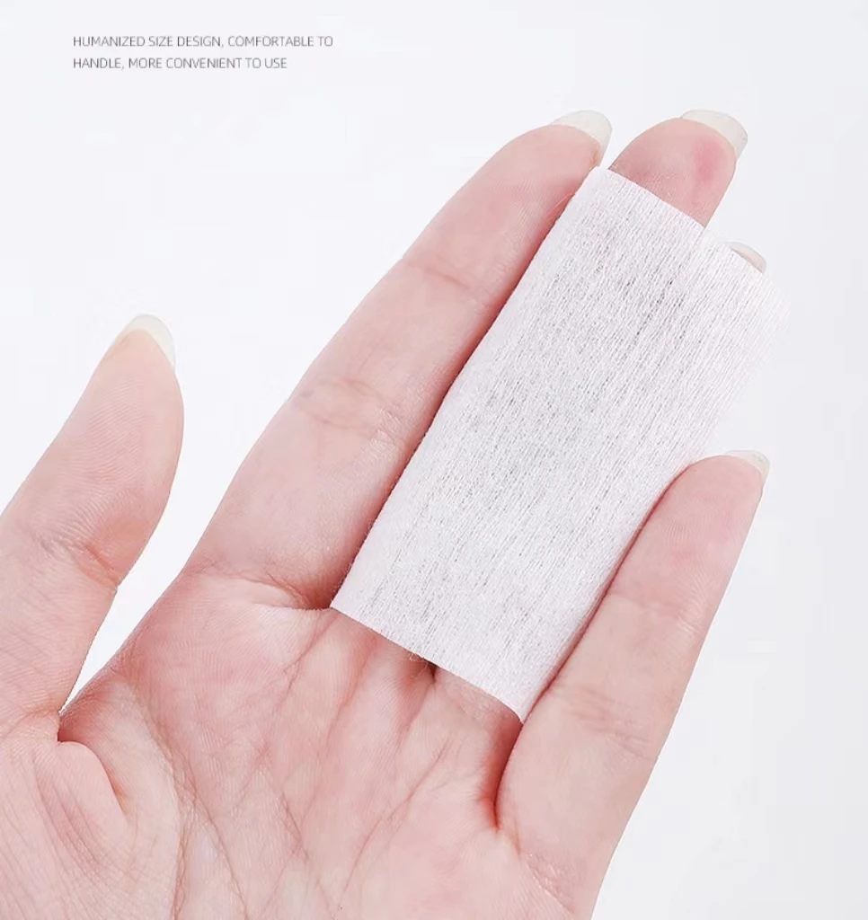 50 قطعة مناديل القطن مانيكير الأنظف UV جل إزالة طلاء الأظافر منصات أوراق أدوات التطهير خالية من الوبر مزيل طلاء الأظافر مناديل