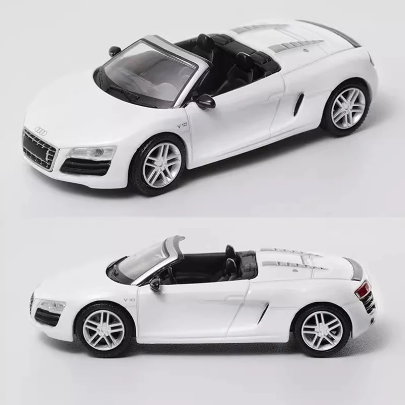 SHADOW Diecast 1:64 Scale R8 V10 Spyder 2010 Convertible Sports Car Alloy Simulation Vehicle Model Collection Decoration Display
