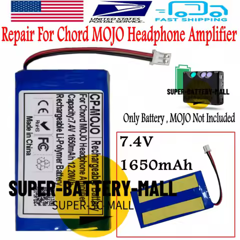 USPS 1650mAh Repair Battery For Chord MOJO Headphone Amplifier MOJO Battery