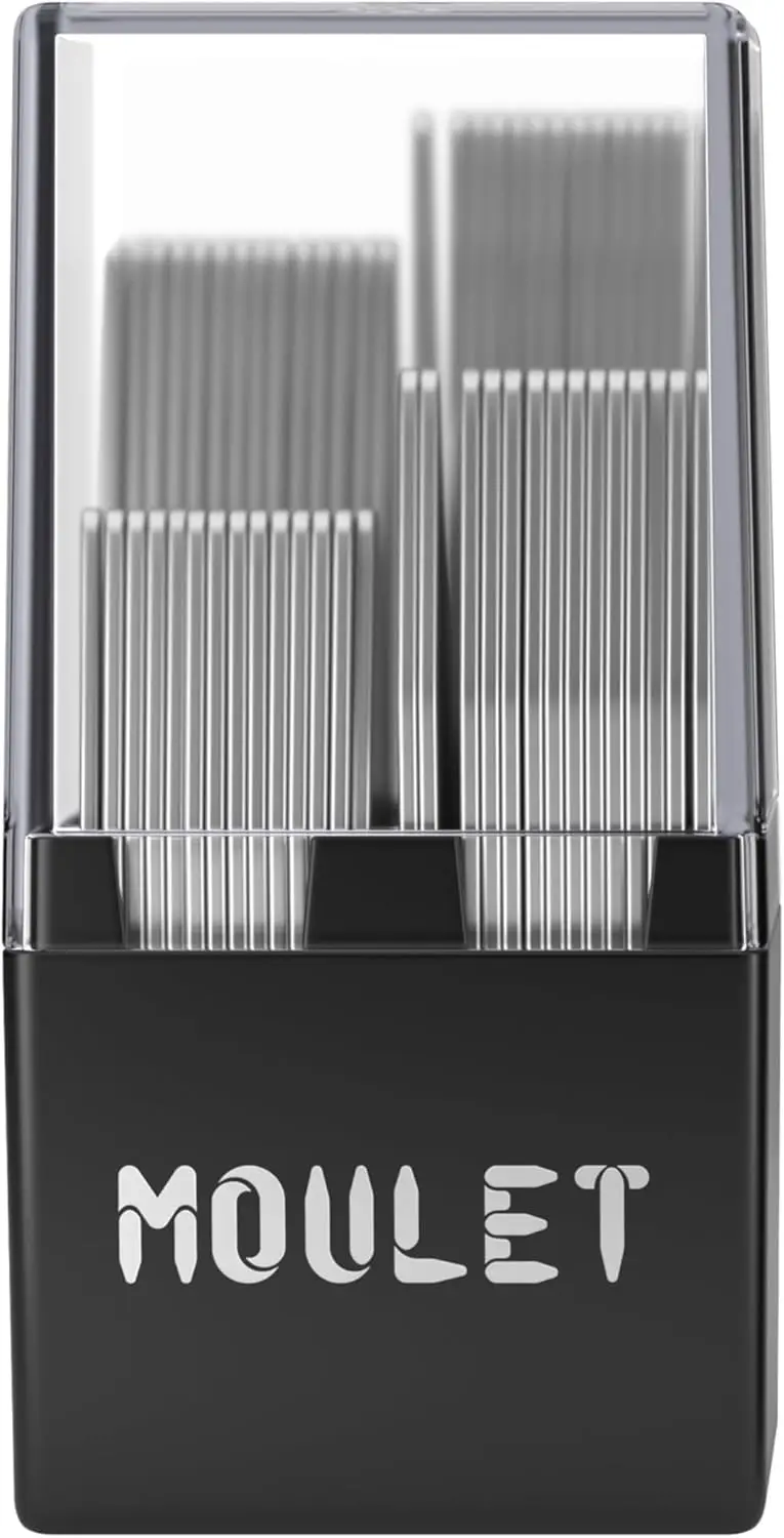 

56-Piece Collar Stays Set, 4 Sizes with Case - Sharp Look