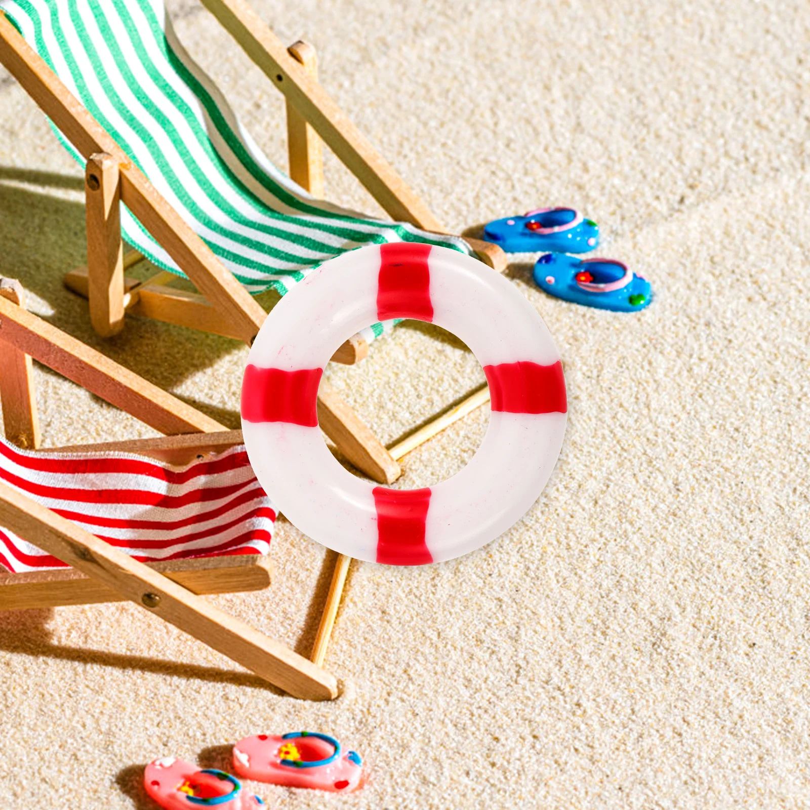 

10pcs Wooden Swim Ring Decor Marine Theme Hanging Ornament For Cafe Restaurant Bar Wall Window Home Decoration Festival Party