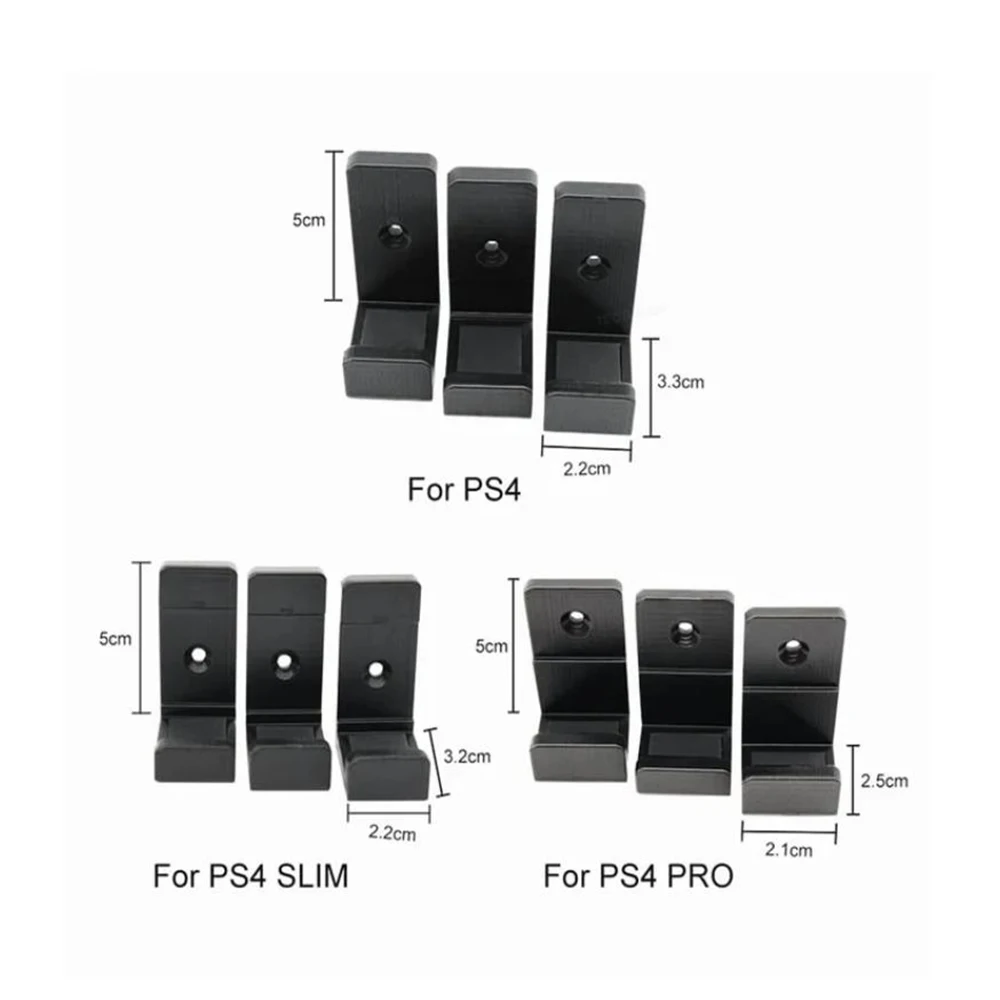 Wall Mount for PS4 SLIM PRO, Near or Behind TV, Space Saving,Customized to Perfectly Fit PS4 SLIM PRO
