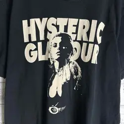 Hysteric Glamour rare design classic style black T shirt Heavy cotton NH2796