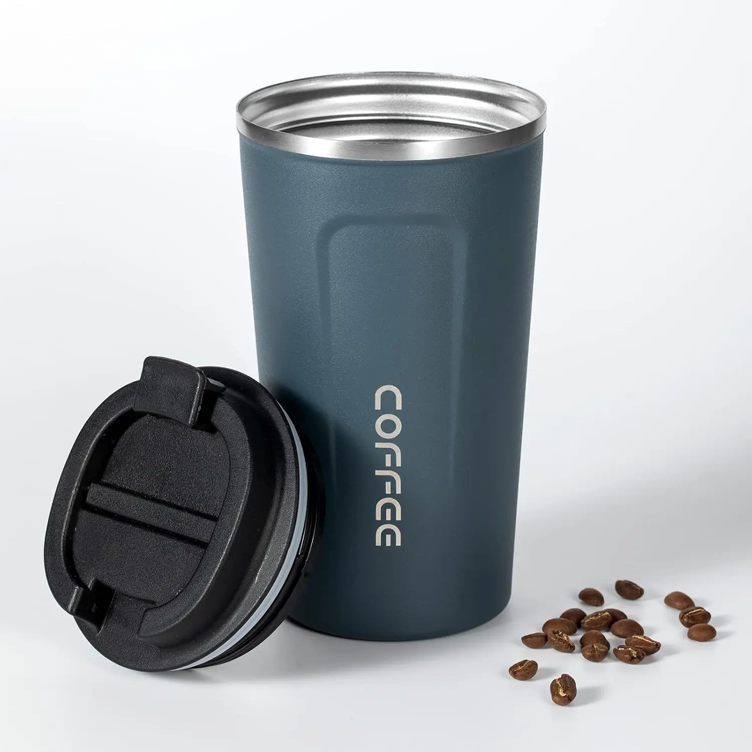 

Travel Coffee Mug, 17oz Insulated Tumbler with Lid Spill Proof, Leakproof Stainless Steel Vacuum Cups for Iced / Hot Coffee Gift