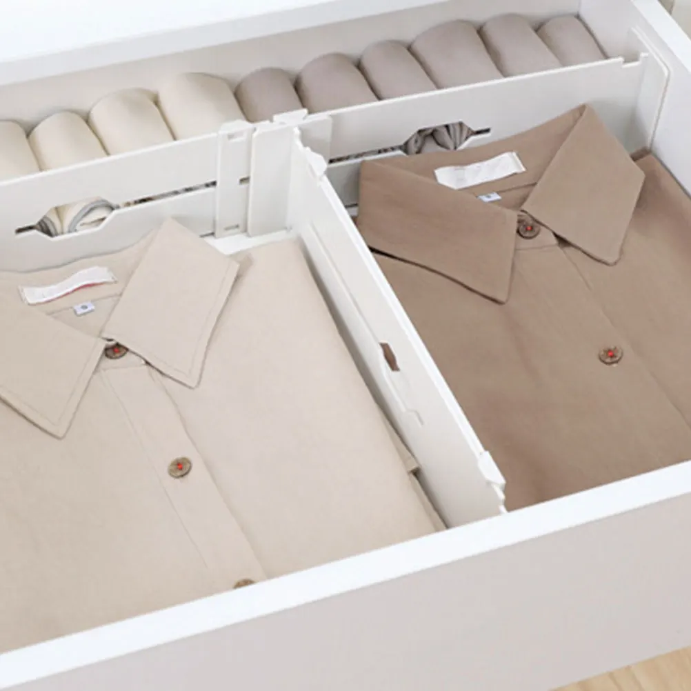 

4pcs Retractable Drawer Partition Adjustable Drawer Divider Board For Home Office Kitchen Storage Organizer Sundries Sorting