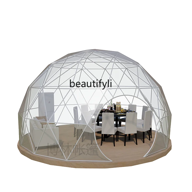 

Outdoor transparent spherical star tent restaurant tent courtyard star room sun room