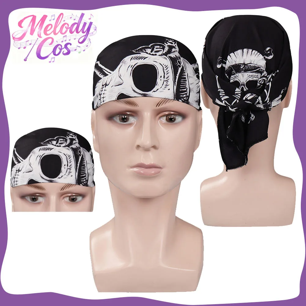 

Маскировка Eddie Munson, шарф для косплея, ТВ ST 4, шарфы с черепом для ролевых игр, повязка на голову для взрослых, костюм на Хэллоуин, аксессуары, головные уборы, подарки