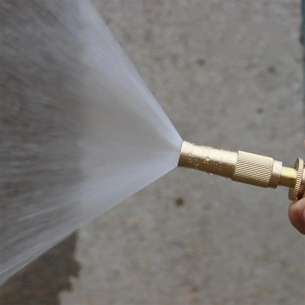 

Direct Plug Car Wash Nozzle Brass Nozzle Sprayer Adjustable Sprinkler Car Accessories Connector Cleaning Washing A2P2