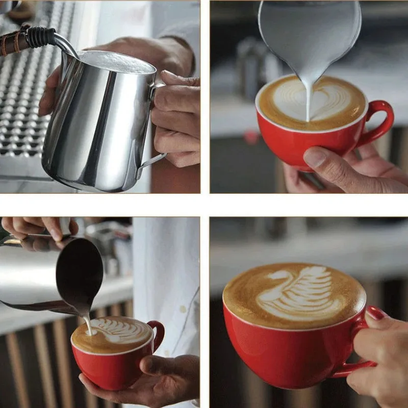 Professional Stainless Steel Milk Frother Pitcher for Espresso Coffee Machines Latte Art Cappuccino and Barista Craft Tools view 2