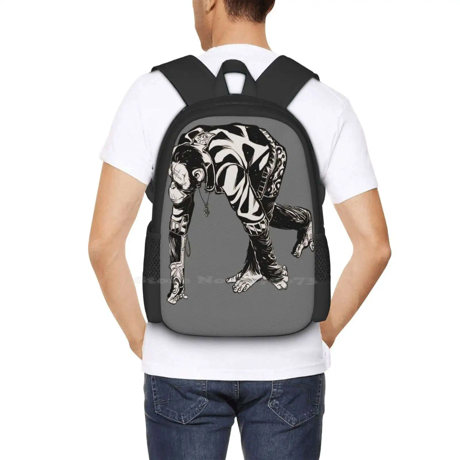 Chimpocalypse نمط الموضة تصميم السفر محمول حقيبة المدرسة حقيبة الشمبانزي الحيوانات الخيال العلمي الخيال العلمي إيباتش