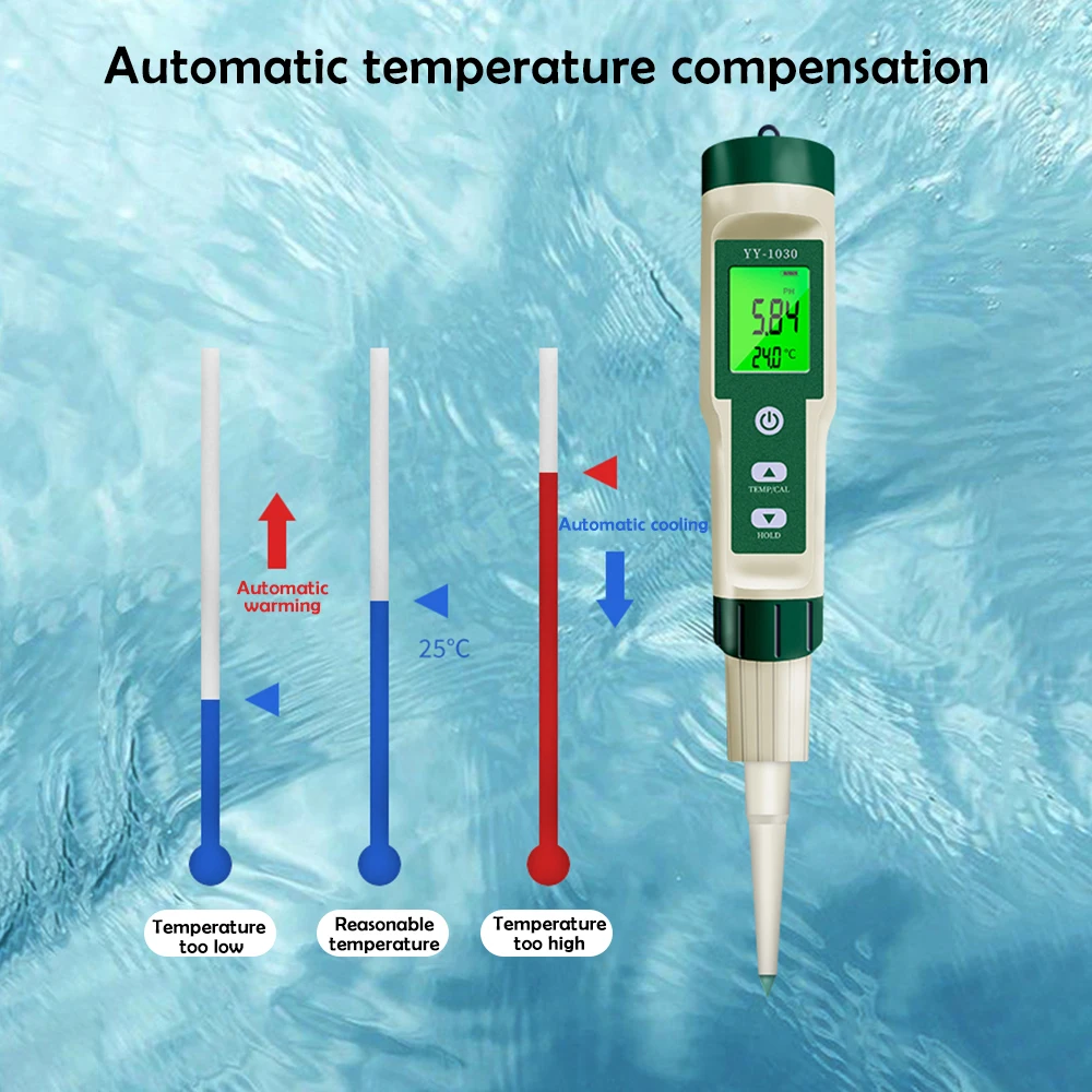 YY-1030 miernik PH żywności termometr PH przyrząd pomiarowy do żywności ser mleko gleba woda akwariowa Tester jakości